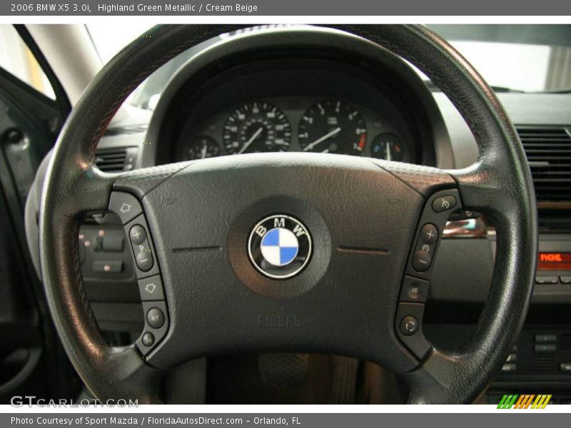 Highland Green Metallic / Cream Beige 2006 BMW X5 3.0i