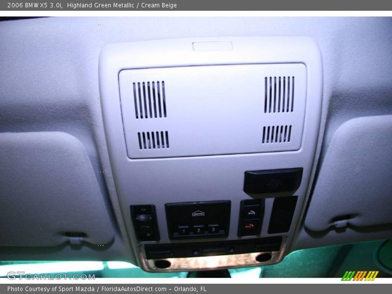 Highland Green Metallic / Cream Beige 2006 BMW X5 3.0i