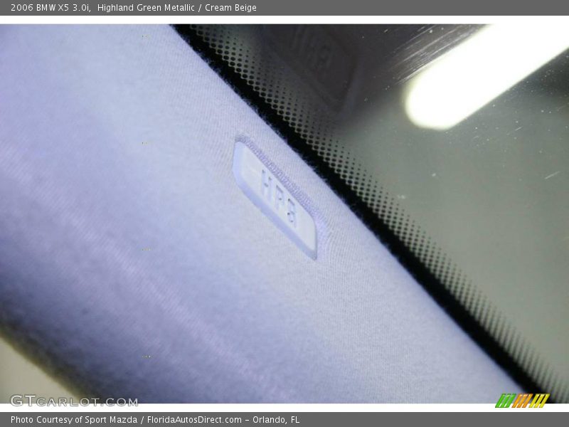 Highland Green Metallic / Cream Beige 2006 BMW X5 3.0i