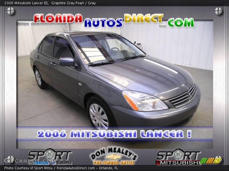 Graphite Gray Pearl / Gray 2006 Mitsubishi Lancer ES