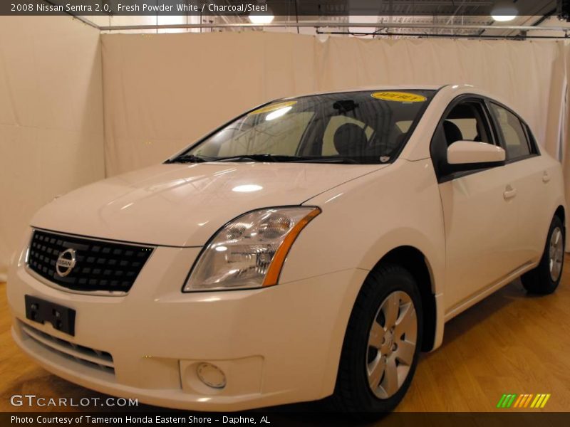Fresh Powder White / Charcoal/Steel 2008 Nissan Sentra 2.0