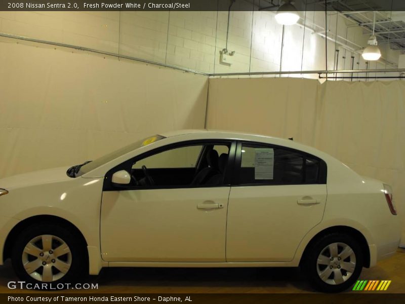 Fresh Powder White / Charcoal/Steel 2008 Nissan Sentra 2.0