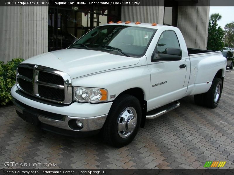 Bright White / Dark Slate Gray 2005 Dodge Ram 3500 SLT Regular Cab Dually