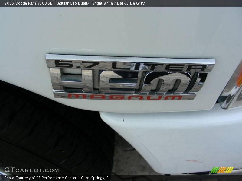 Bright White / Dark Slate Gray 2005 Dodge Ram 3500 SLT Regular Cab Dually