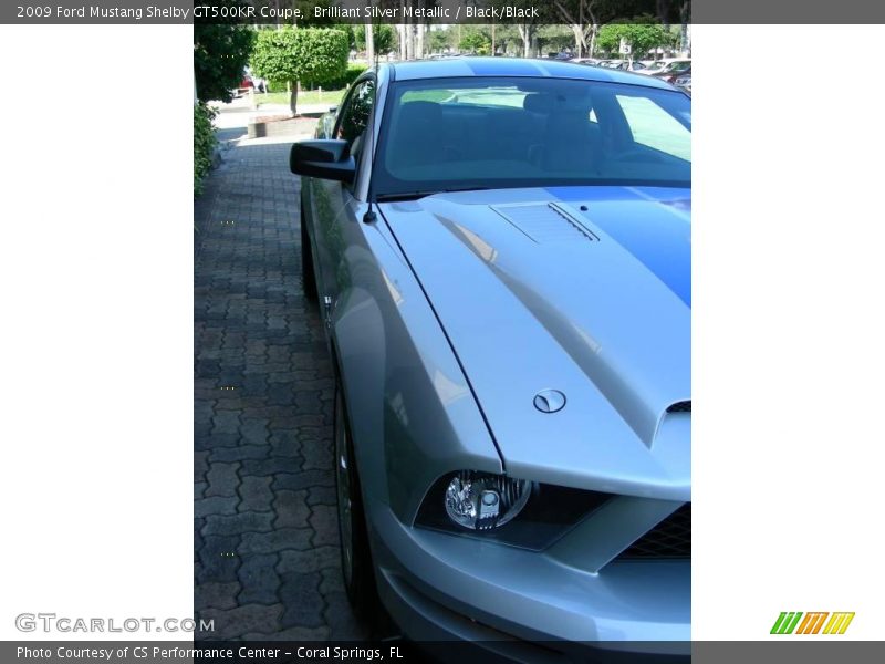 Brilliant Silver Metallic / Black/Black 2009 Ford Mustang Shelby GT500KR Coupe