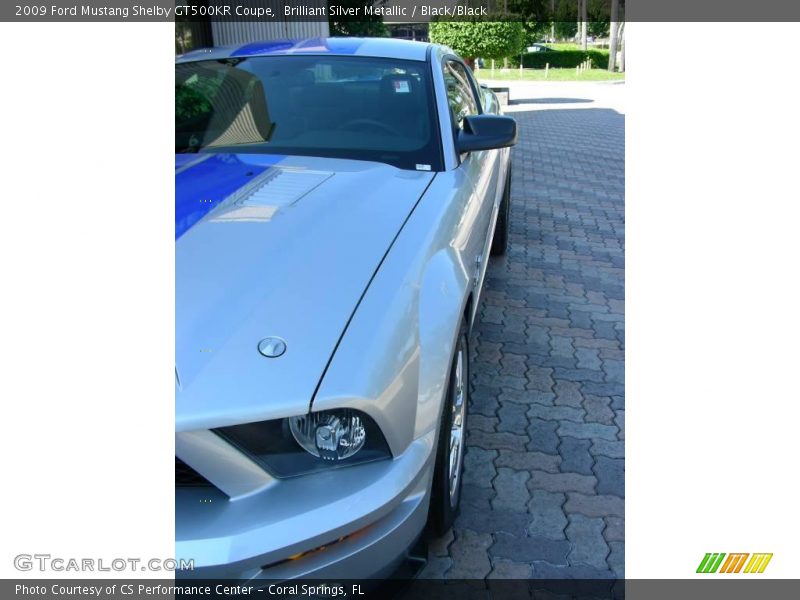 Brilliant Silver Metallic / Black/Black 2009 Ford Mustang Shelby GT500KR Coupe