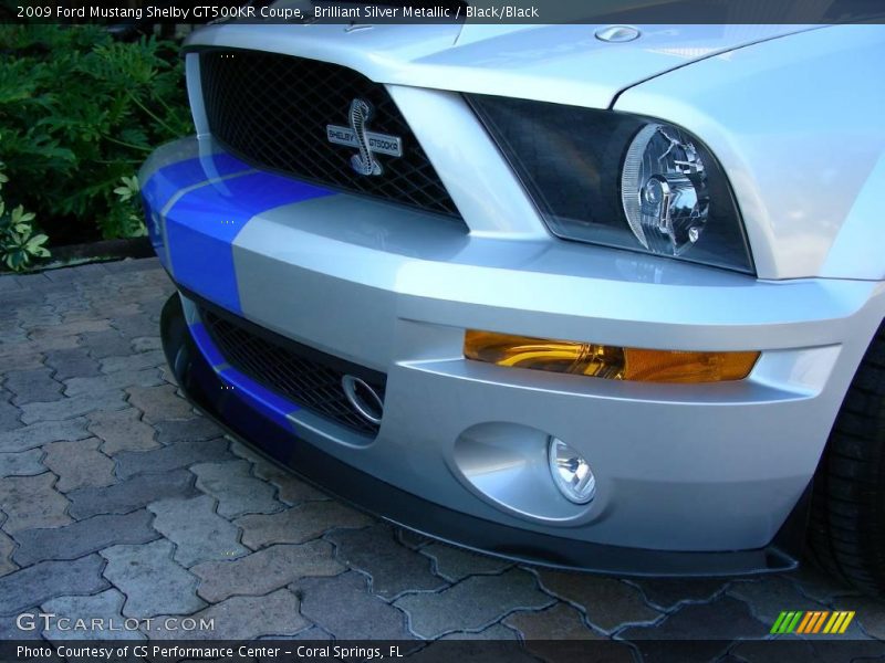 Brilliant Silver Metallic / Black/Black 2009 Ford Mustang Shelby GT500KR Coupe
