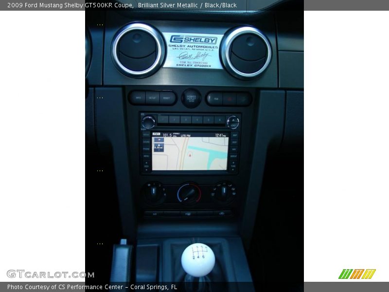 Controls of 2009 Mustang Shelby GT500KR Coupe