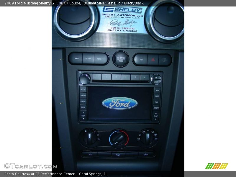 Controls of 2009 Mustang Shelby GT500KR Coupe