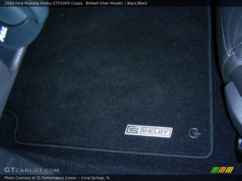 Brilliant Silver Metallic / Black/Black 2009 Ford Mustang Shelby GT500KR Coupe