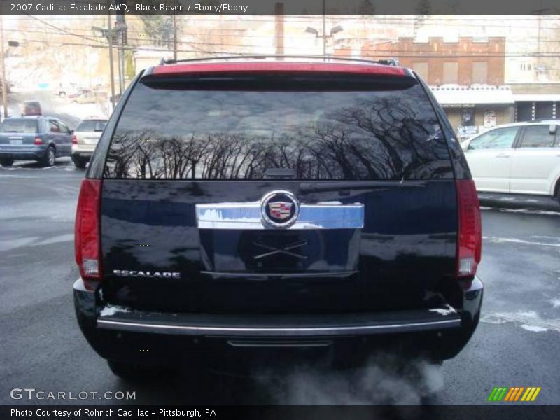 Black Raven / Ebony/Ebony 2007 Cadillac Escalade AWD