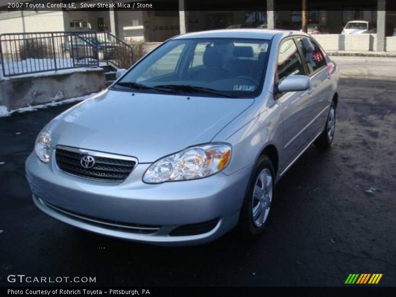 Silver Streak Mica / Stone 2007 Toyota Corolla LE