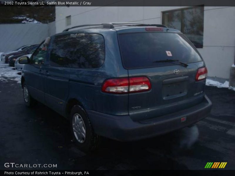 Sailfin Blue Metallic / Gray 2002 Toyota Sienna LE