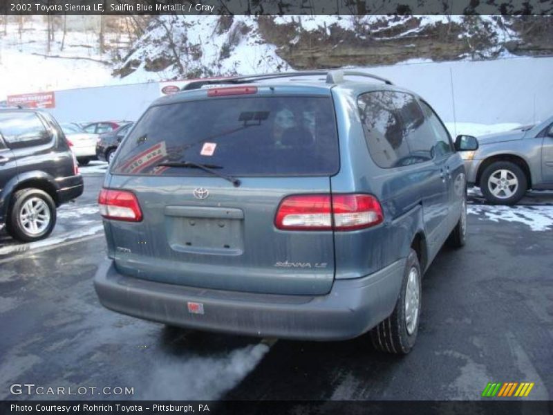 Sailfin Blue Metallic / Gray 2002 Toyota Sienna LE