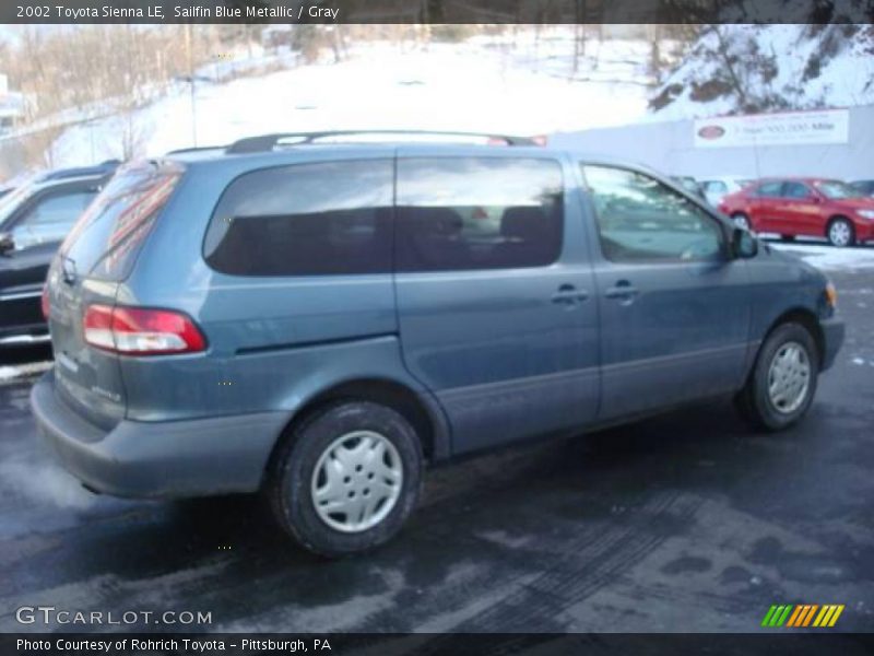 Sailfin Blue Metallic / Gray 2002 Toyota Sienna LE