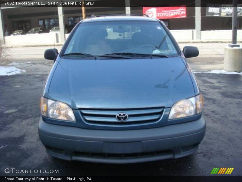 Sailfin Blue Metallic / Gray 2002 Toyota Sienna LE