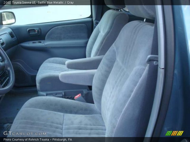 Sailfin Blue Metallic / Gray 2002 Toyota Sienna LE