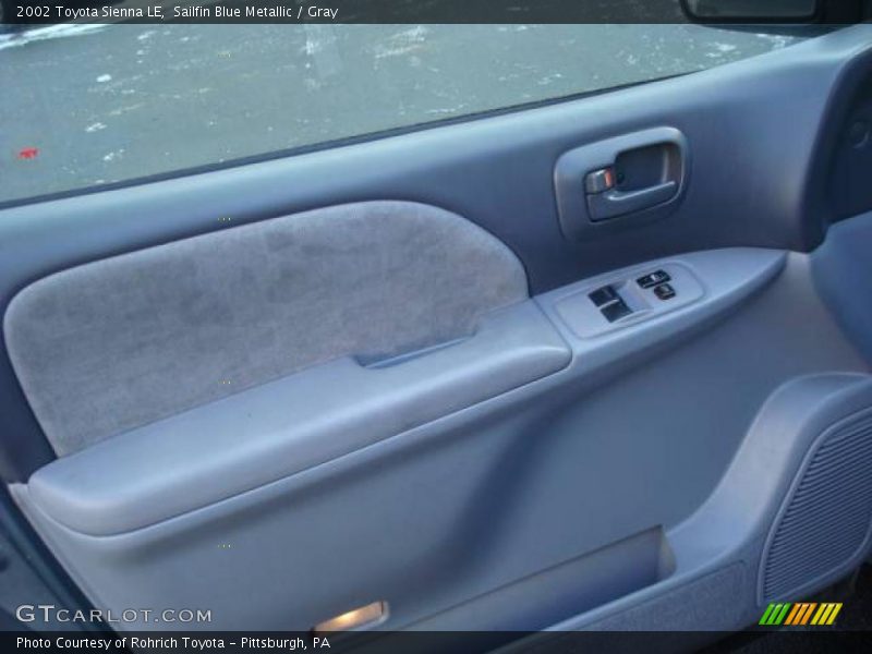 Sailfin Blue Metallic / Gray 2002 Toyota Sienna LE