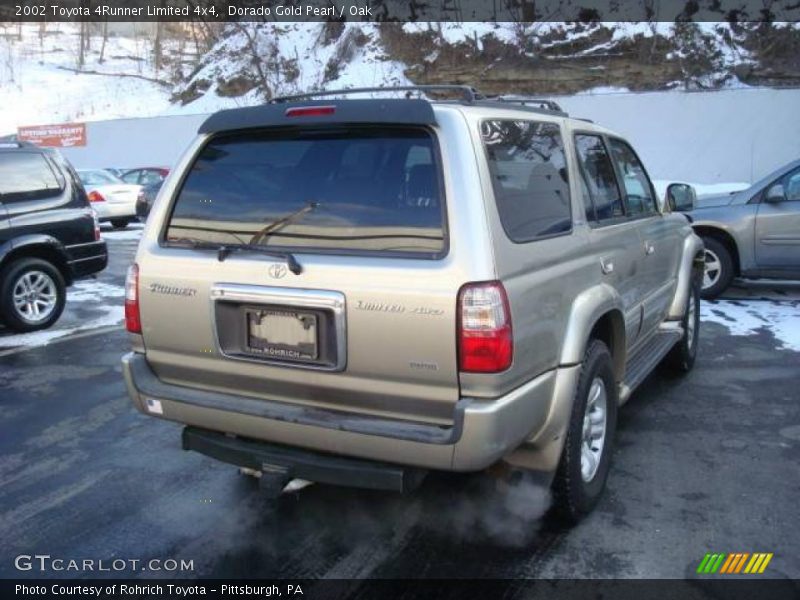 Dorado Gold Pearl / Oak 2002 Toyota 4Runner Limited 4x4