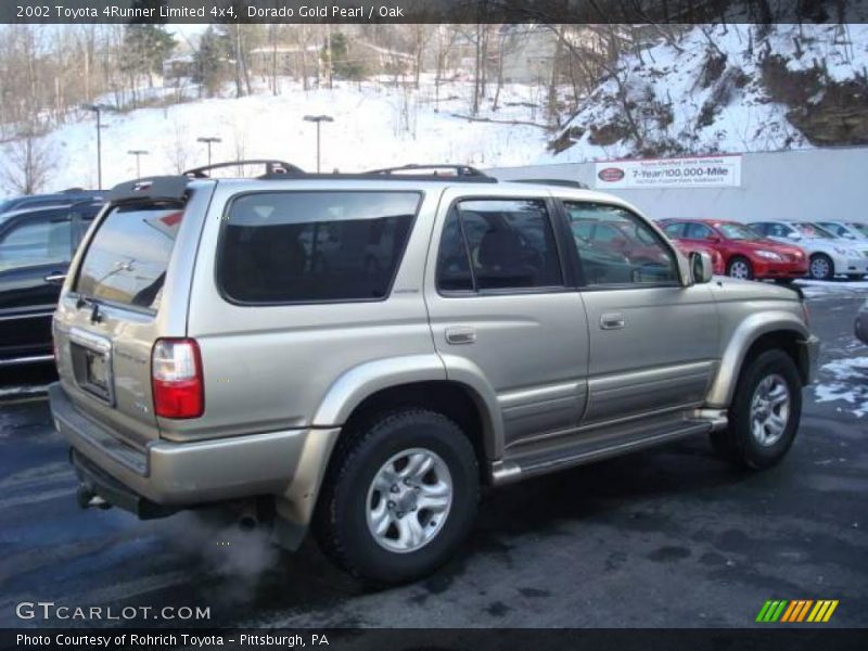 Dorado Gold Pearl / Oak 2002 Toyota 4Runner Limited 4x4