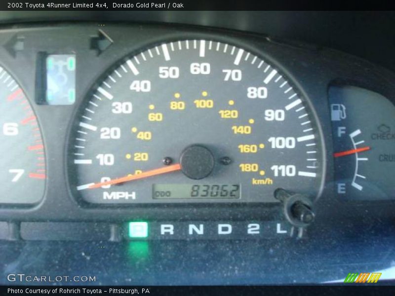 Dorado Gold Pearl / Oak 2002 Toyota 4Runner Limited 4x4