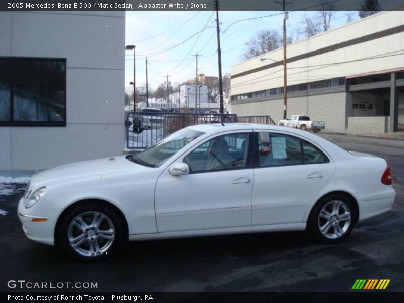 Alabaster White / Stone 2005 Mercedes-Benz E 500 4Matic Sedan