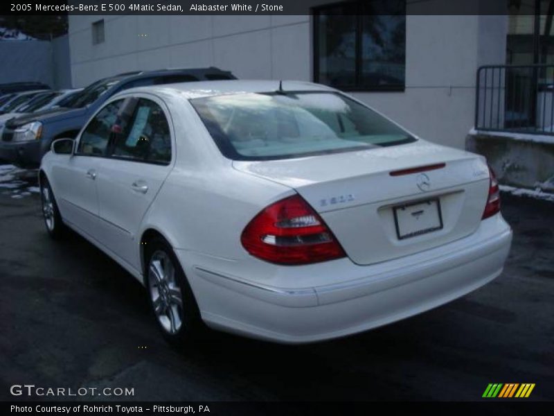 Alabaster White / Stone 2005 Mercedes-Benz E 500 4Matic Sedan