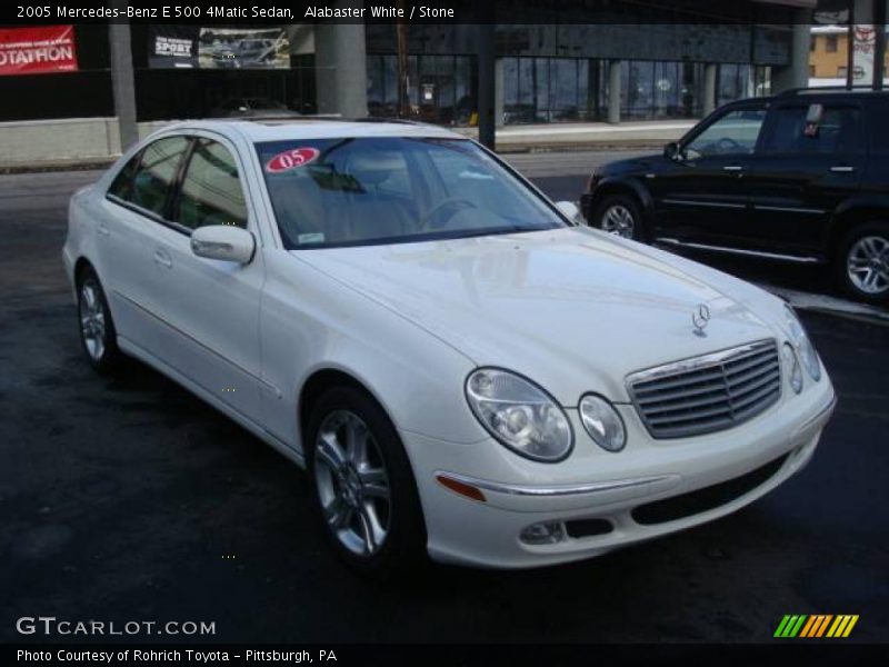 Alabaster White / Stone 2005 Mercedes-Benz E 500 4Matic Sedan