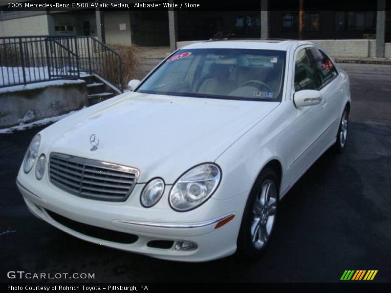 Alabaster White / Stone 2005 Mercedes-Benz E 500 4Matic Sedan
