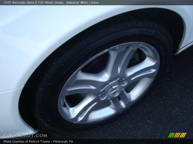 Alabaster White / Stone 2005 Mercedes-Benz E 500 4Matic Sedan