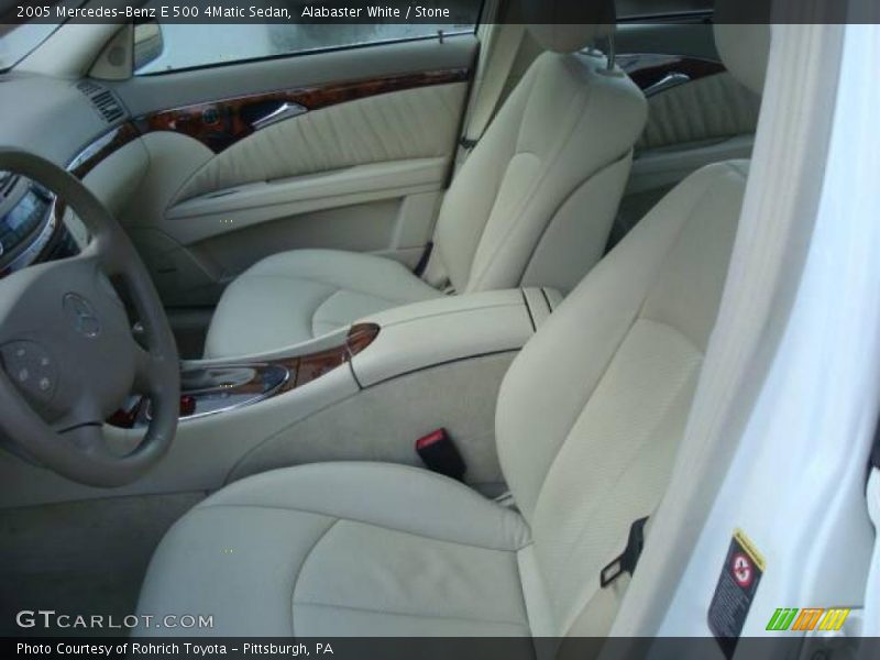 Alabaster White / Stone 2005 Mercedes-Benz E 500 4Matic Sedan