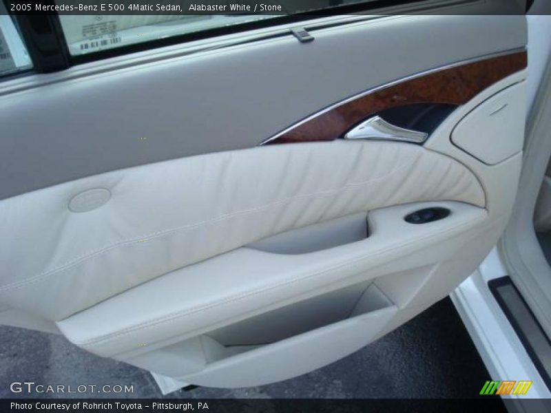 Alabaster White / Stone 2005 Mercedes-Benz E 500 4Matic Sedan