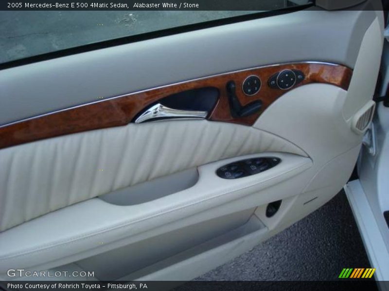 Alabaster White / Stone 2005 Mercedes-Benz E 500 4Matic Sedan