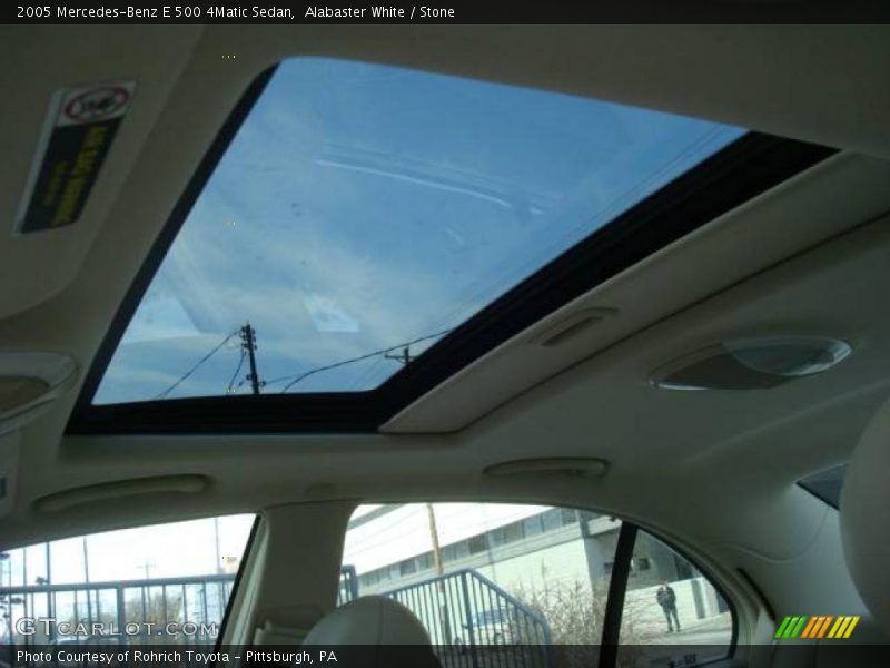 Alabaster White / Stone 2005 Mercedes-Benz E 500 4Matic Sedan