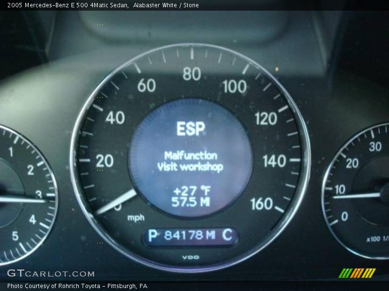 Alabaster White / Stone 2005 Mercedes-Benz E 500 4Matic Sedan