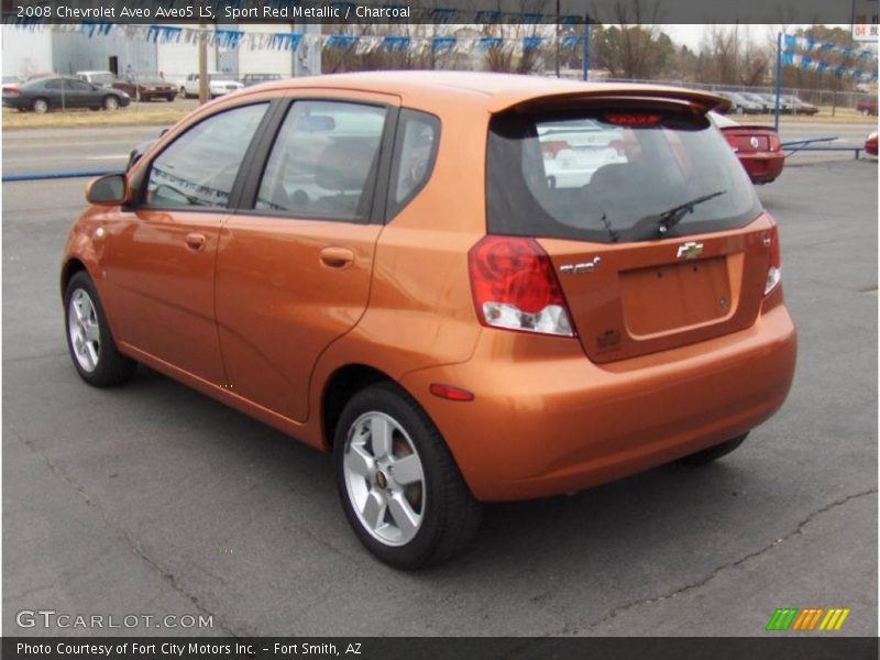 Sport Red Metallic / Charcoal 2008 Chevrolet Aveo Aveo5 LS