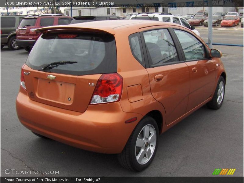 Sport Red Metallic / Charcoal 2008 Chevrolet Aveo Aveo5 LS