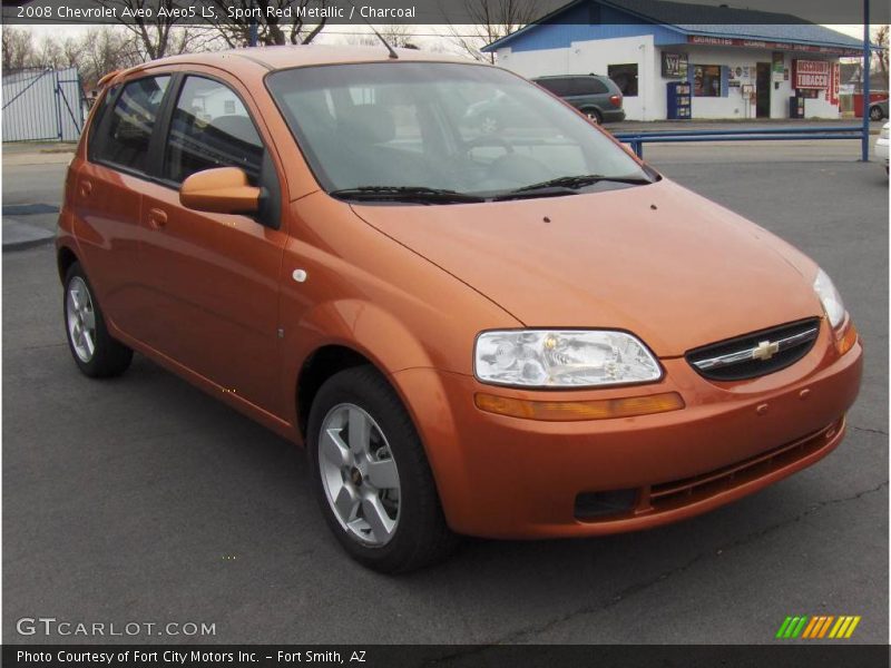 Sport Red Metallic / Charcoal 2008 Chevrolet Aveo Aveo5 LS