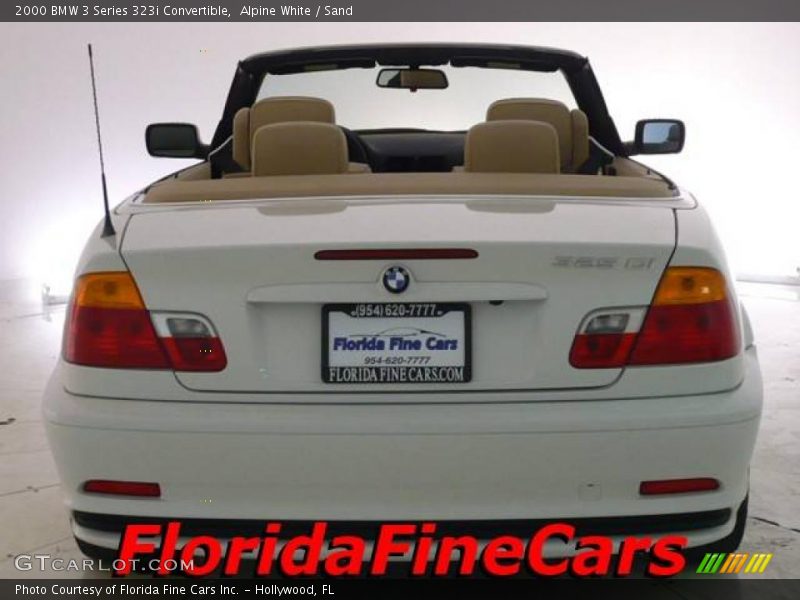 Alpine White / Sand 2000 BMW 3 Series 323i Convertible