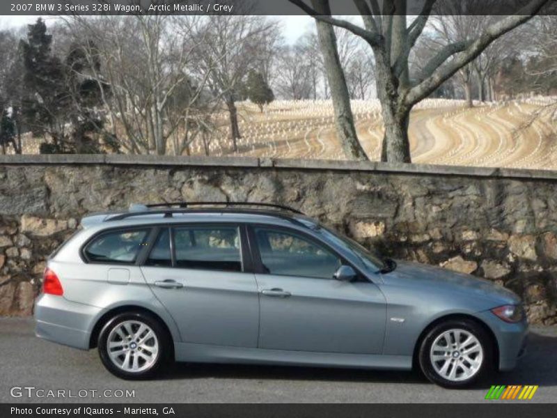 Arctic Metallic / Grey 2007 BMW 3 Series 328i Wagon