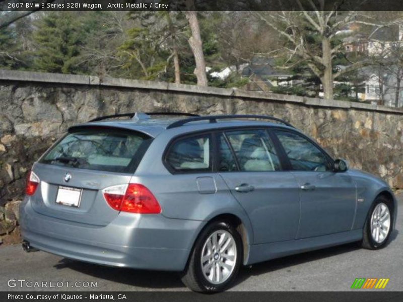 Arctic Metallic / Grey 2007 BMW 3 Series 328i Wagon