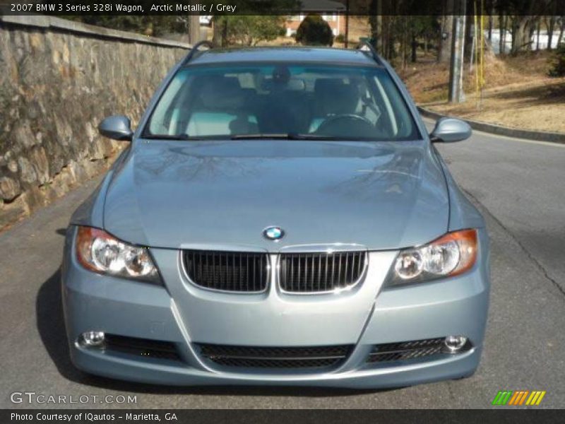 Arctic Metallic / Grey 2007 BMW 3 Series 328i Wagon