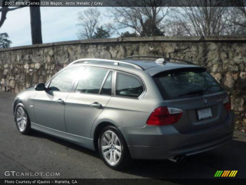 Arctic Metallic / Grey 2007 BMW 3 Series 328i Wagon