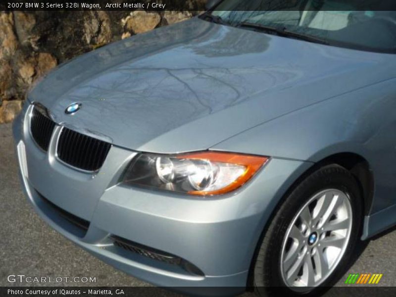 Arctic Metallic / Grey 2007 BMW 3 Series 328i Wagon