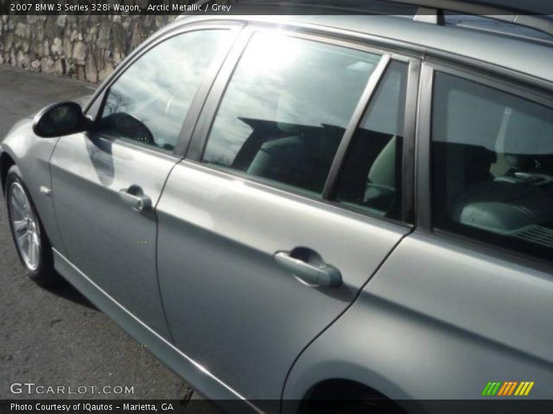 Arctic Metallic / Grey 2007 BMW 3 Series 328i Wagon