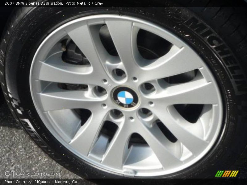 Arctic Metallic / Grey 2007 BMW 3 Series 328i Wagon