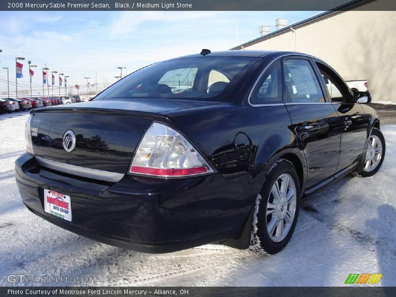 Black / Medium Light Stone 2008 Mercury Sable Premier Sedan