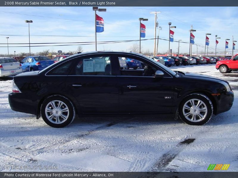 Black / Medium Light Stone 2008 Mercury Sable Premier Sedan