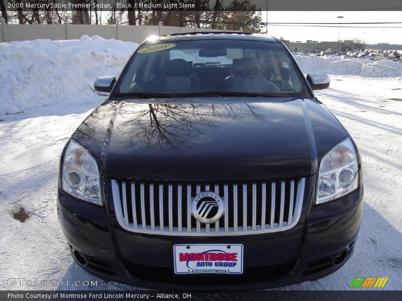 Black / Medium Light Stone 2008 Mercury Sable Premier Sedan