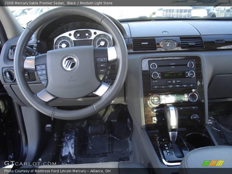 Black / Medium Light Stone 2008 Mercury Sable Premier Sedan